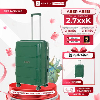 [VOUCHER GIẢM 50K] Vali Du Lịch KUME - Vali Size 20/24/28 Cao Cấp - ABER EcoFlex AB815 - Nhựa PP Có Thể Tái Chế