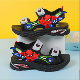 Dép Sandal bé trai - Dép quai hậu đi học cho bé trai họa tiết siêu nhân người nhện _SD274