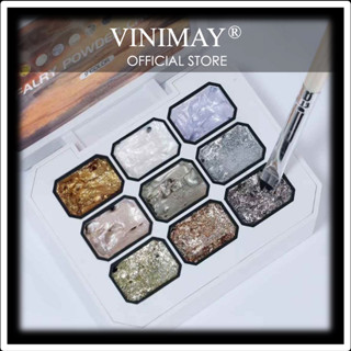 Set gel nhũ 9 màu VINIMAY ® Fairy Powder - Sơn gel dặm ombre, vẽ viền chuyên dụng cho nail