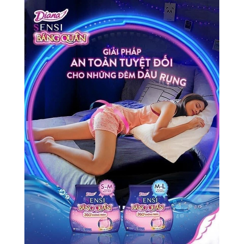 Băng Vệ Sinh Quần Diana Sensi Mỏng Nhẹ, Khô Thoáng
