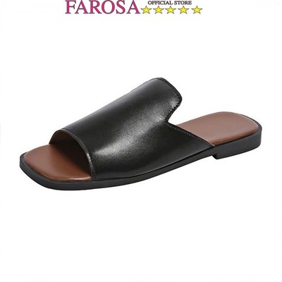 Dép quai ngang nữ thời trang bản to FAROSA -H92 dép nữ mùa hè da mềm cực hót trend