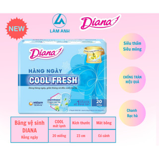  Bộ 6 gói Băng vệ sinh Diana hàng ngày Sensi Cool Fresh gói 20 miếng_NPP Lâm Anh 