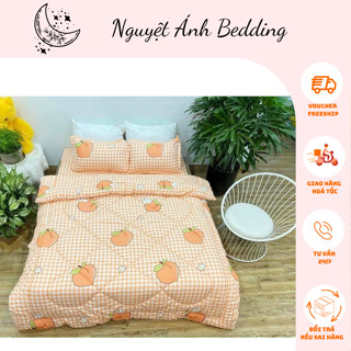 [Rẻ Vô Địch] Chăn mền phao trần bông dày dặn mẫu Đào Cam, mền hơi siêu nhẹ, chăn bông siêu ấm mùa đông