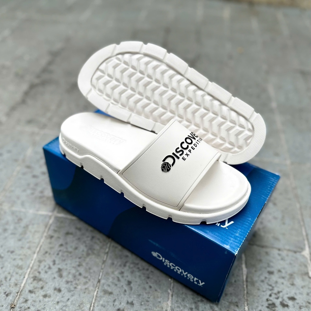 [ CHÍNH HÃNG ] DÉP DISCOVERY EXPEDITION BRICK SLIDE TRẮNG DX-SH732-3N