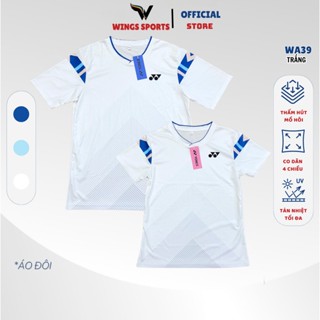 Áo cầu lông mã WA39 - màu trắng dành cho tập luyện và thi đấu