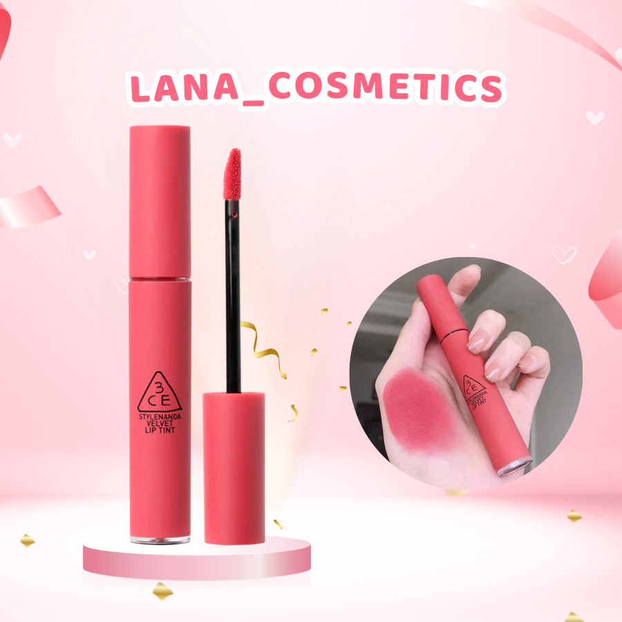 Son Kem Lì 3CE Velvet Lip Tint Walk N Talk / Bitter Hour / Cashmere Nude / Definition / Like Gentle 
