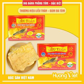 1KG Bánh phồng tôm Liễu Trân ĐẶC BIỆT 500g, bánh phồng tôm Sóc Trăng đậm đà tôm (2 HỘP 500G)