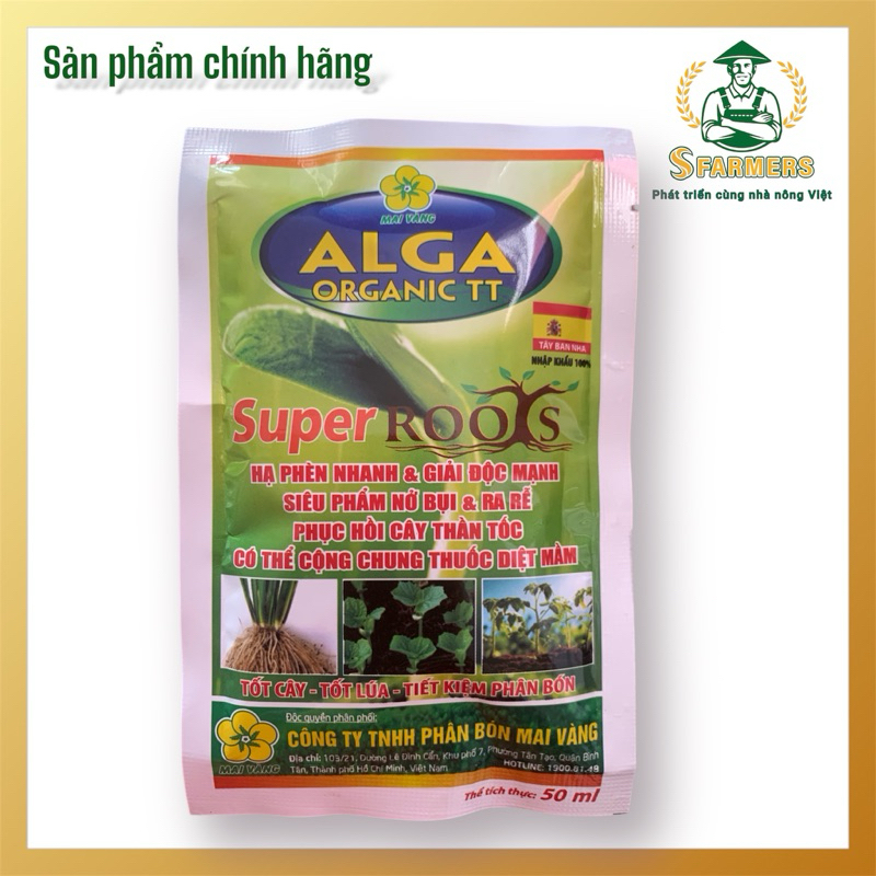 PHÂN BÓN HỮU CƠ ALGA ORGANIC TT SUPER ROOTS