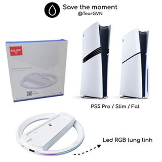 Chân đế đứng Led RGB AOLION cho máy PS5 Pro / PS5 Slim / PS5 FAT