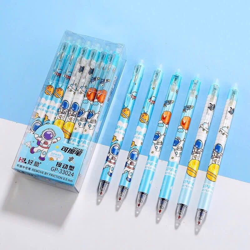 Bút Ma Thuật, Bút Gel Tẩy Được, Bút Gel Xoá Được, Hộp 12 Bút
