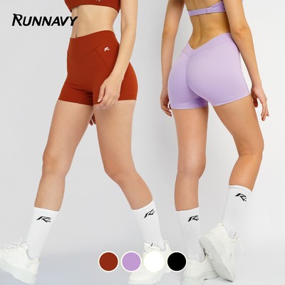 Quần legging ngắn biker short tập gym yoga thể thao Run Navy WBS18