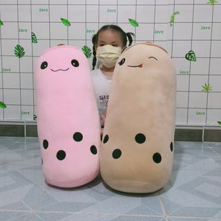 GẤU BÔNG TRÀ SỮA LỚN 70CM VẢI MINISO LÔNG MỊN