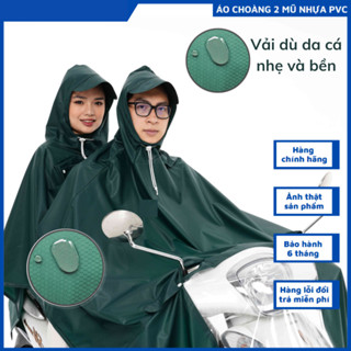 ÁO MƯA 2 NGƯỜI  1 NGƯỜI SIÊU TO CÓ KIẾNG ĐÈN XE AN TOÀN VẢI DÙ TÔT ONG CAO CÂO CẤP HÀNG VNXK .