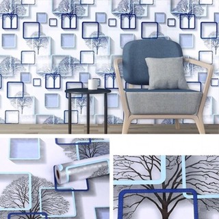 CUỘN 10M GIẤY DÁN TƯỜNG MÃ Ô VUÔNG XANH khổ 45cm, GIẤY DÍNH TƯỜNG MÃ Ô VUÔNG XANH LAM, GIẤY DÍNH BÀN HỌC, BÀN LÀM VIỆC