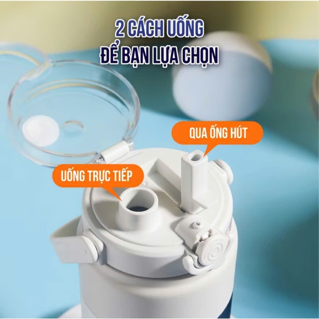 Bình Giữ Nhiệt Boss Inox 316 Dung Tích 1200ml Có Quai Xách Và Ống Hút Hàng Loại 1 Kèm Sticker | BigBuy360 - bigbuy360.vn