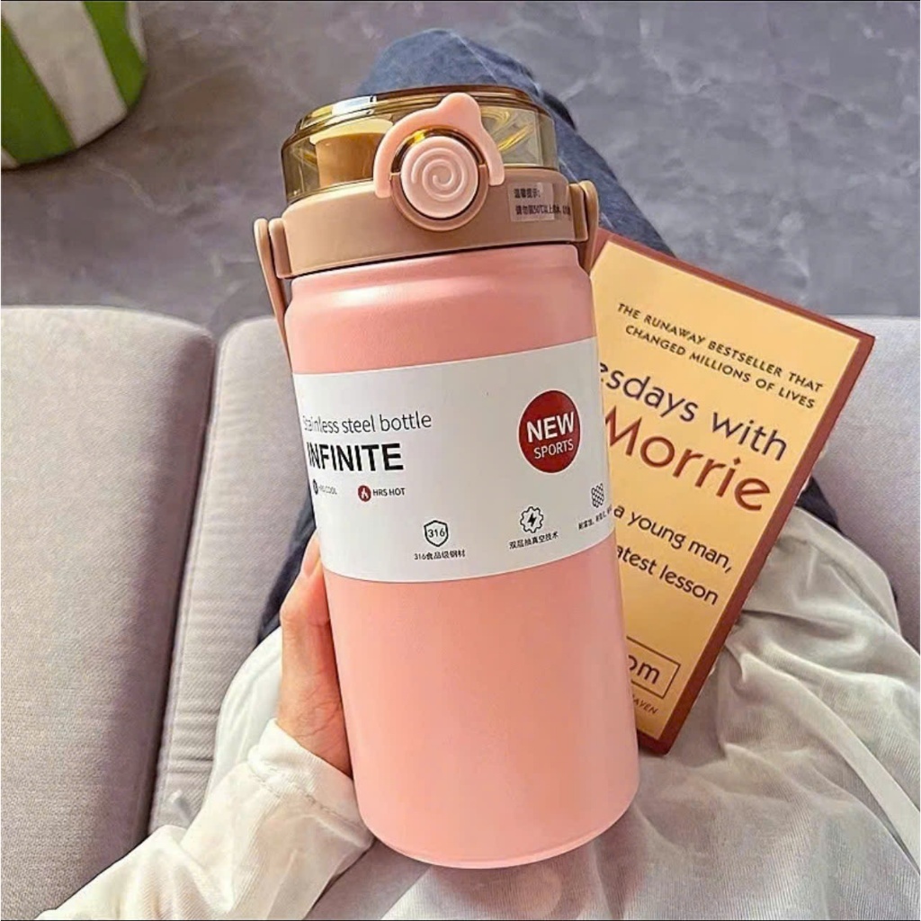 Bình Giữ Nhiệt Boss Inox 316 Dung Tích 1200ml Có Quai Xách Và Ống Hút Hàng Loại 1 Kèm Sticker | BigBuy360 - bigbuy360.vn