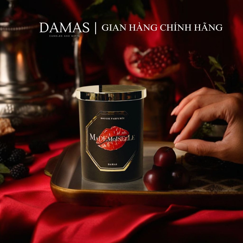 Nến Thơm Damas MADEMOISELLE Hương Nước Hoa Chanel No5 Set Quà Tặng Nến Thơm 180g
