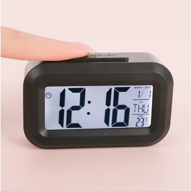 Đồng Hồ Để Bàn - đa chức năng báo thức - đo nhiệt độ - KT: 9x6x3cm - DHB022