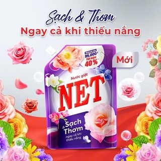  Nước giặt Net Matic 3,4kg  Túi -Hương nước hoa dành cho máy giặt cửa trước và giặt tay 