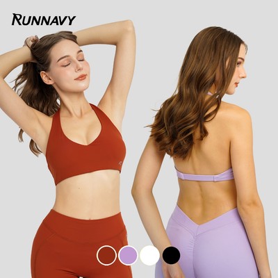 Áo tập gym yoga tập gym yoga trẻ trung năng động Run Navy WBR107