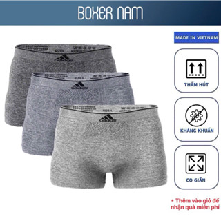 Combo 3 Quần Lót Nam Sịp Đùi Boxer Diệt Kim Dáng Trunk Thấm Hút Vải Co Dãn Thoáng Khí Boxer nam