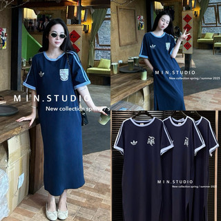 Váy suông [Min&Chin Studio chính hãng] cotton mềm mát adi-das