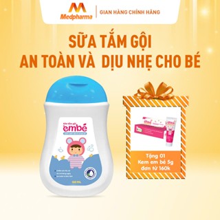 Sữa Tắm Gội Em Bé 180ml - Sữa tắm gội thảo dược cho bé ngăn ngừa rôm sảy, mẩn ngứa, hương thơm lâu, làm sạch dịu nhẹ.