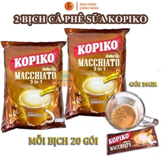 Combo (2 bịch) cà phê KOPIKO Macchiato 40 gói *24gr