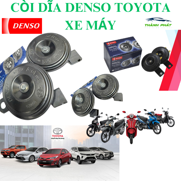 Bộ Rele dùng cho xe máy, Rele đấu còi ô tô cho xe máy, còi dĩa DENSO cho xe máy