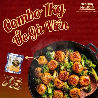 [Hoả tốc] Combo 1KG 5 Gói Chả Ức Gà Viên Ăn Liền Eat Clean - Ăn Kiêng Tăng Cơ Giảm Mỡ