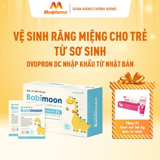 Gạc rơ lưỡi Babimoon vệ sinh răng miệng, sạch mảng bám, ngừa viêm nướu, sâu răng (Hộp 30 gói)