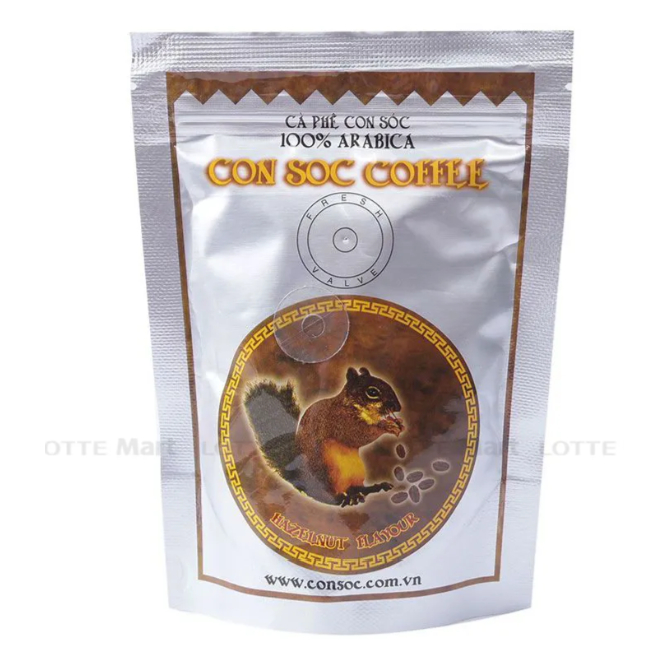 Cà Phê Con Sóc Nâu Dạng Bột/ Cà Phê Con Sóc Xanh Dạng Bột Gói 500G