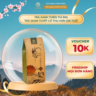 Trà Xanh Thiện, Lục Trà Shan Tuyết Cổ Thụ Tự Nhiên Túi 80g - Shanam