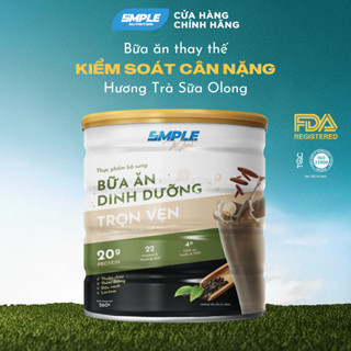 Simple Meal: Bữa ăn dinh dưỡng trọn vẹn dạng bột uống với Protein Isolate từ thực vật - Vị Trà Sữa Olong