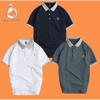 Combo 3 Áo Polo Nam Thêu U Nhà UMA_Áo Thun Nam Cổ Bẻ Thanh Lịch, Sang Trọng, Dễ Phối Đồ, Áo Cotton Sịn Thấm Hút Mồ Hôi