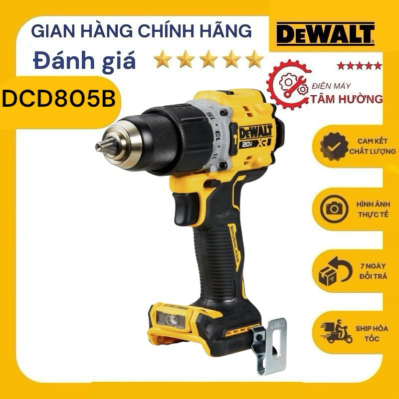 Máy khoan 3 chức năng dewalt Dcd805 - Hàng nhập Mỹ made in mexico