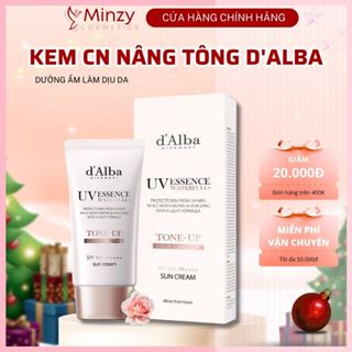 Kem chống nắng nâng tông da d' Alba Waterfull Tone-up Sun Cream SPF 50+ 50ml Tara MinzyCosmetics