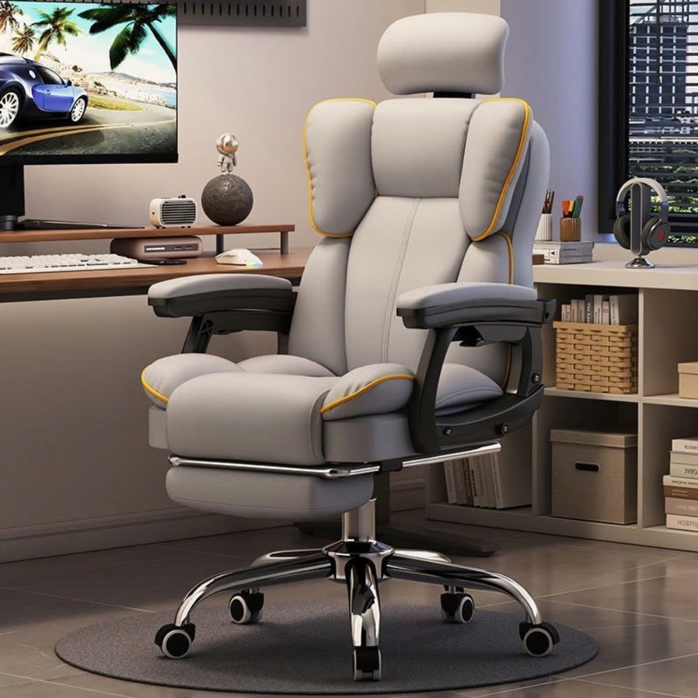 Ghế gaming công thái học bọc da pu cao cấp,ghế xoay văn phòng nhập khẩu tựa đầu nâng hạ có gác chân xoay 360 độ | BigBuy360 - bigbuy360.vn