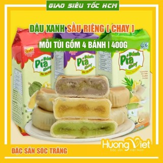 Bánh pía chay truyền thống Tân Huê Viên [ Combo 3 vị bánh pía Sóc Trăng không trứng  - ĂN CHAY]