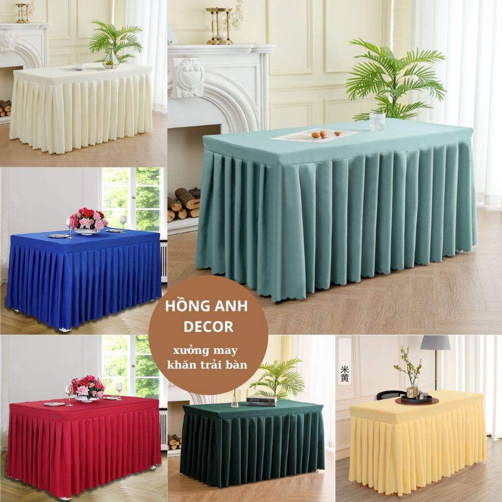  Khăn Trải Bàn Váy Chữ Nhật Cao Cấp Khăn Trải Bàn Spa Khăn Trải Bàn Khách Sạn Khăn Trải Bàn Hội Nghị Văn Phòng Triễn Lãm 