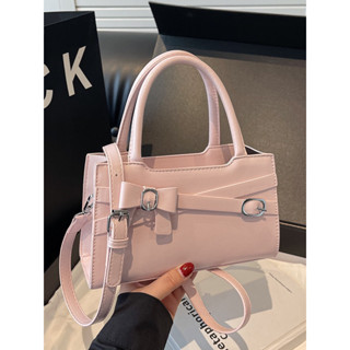 [LOẠI 1] Túi Xách Nữ Túi Đeo Chéo Form Vuông Thiết Kế Nơ Xinh Xắn Da Vân Nhũ Mềm