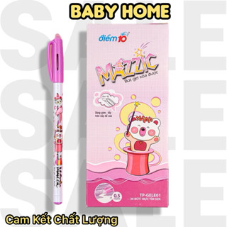 Combo 20 bút gel xóa được Thiên Long Mazzic ngòi 0.5mm, viết trơn mượt cho học sinh, có gôm trên nắp