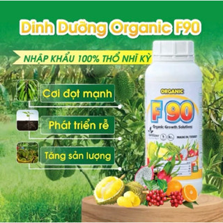 F90 Phân bón Organic F90 ( chính hãng)Phân bón hữu cơ vi sinh (1 lít) nhập khẩu Thổ Nhĩ Kỳ,siêu kích rễ, đi đọt mạnh.