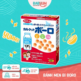 Bánh bi men sữa Calket Boro Nhật Bản 80g cho bé ăn dặm từ 7 tháng
