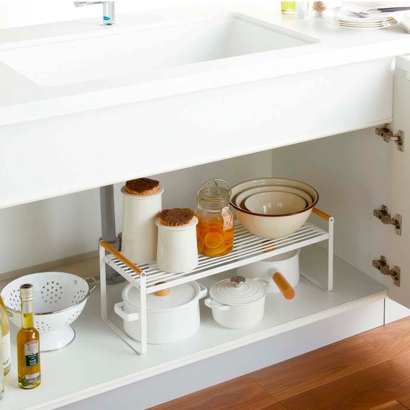 Kệ để gầm bếp loại đẹp và bền, sắt sơn tĩnh điện