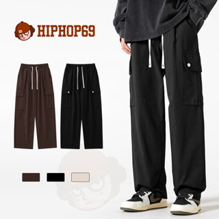 Quần Túi Hộp Ống Rộng Dáng Suông Quần Túi Hộp Nam Nữ Phong Cách Đường Phố Đơn Giản Q002