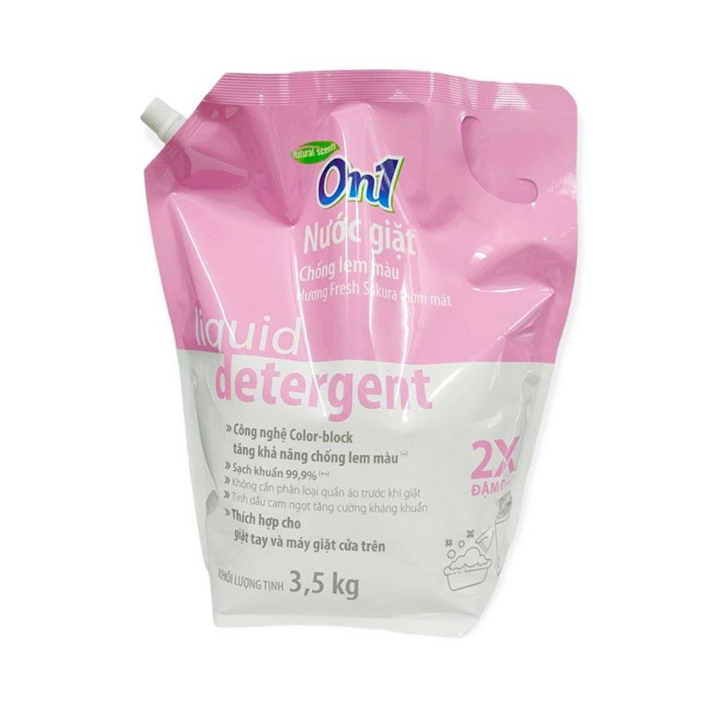 Nước giặt On1 Fresh Sakura chống lem màu 3.5kg