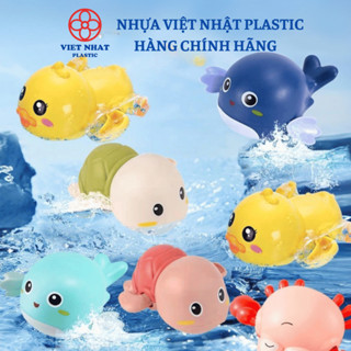 Đồ chơi nhà tắm rùa con , vịt, cá heo bơi lội vặn cót ngộ nghĩnh đáng yêu cho bé - Việt Nhật Plastic Official