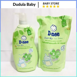 Nước Rửa Bình Sữa Dnee Oganic Thái Lan Túi 550ml, Chai 600ml