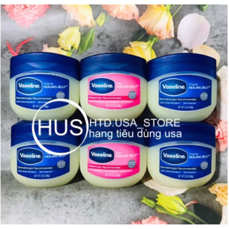 (368g)SÁP DƯỠNG ẨM VASELINE PURE PETROLEUM JELLY 368G Của Mỹ